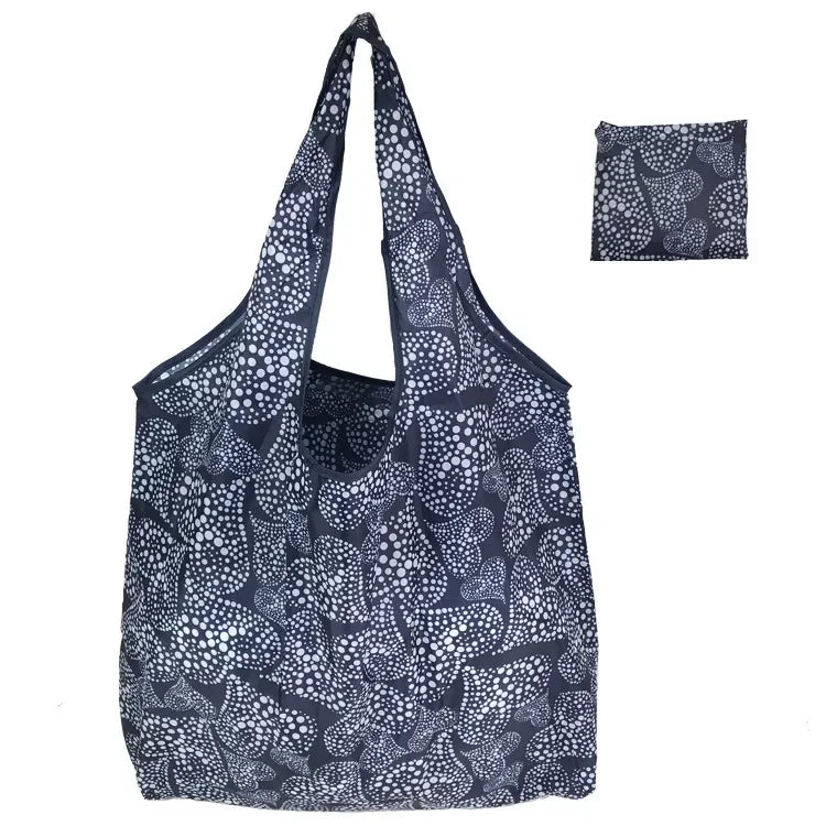 Foldable Reusable Shopping Bag — Large Capacity Animal Print Tote