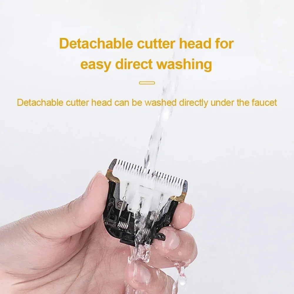 Professional Pet Hair Clipper — USB Rechargeable Grooming Trimmer, Gold