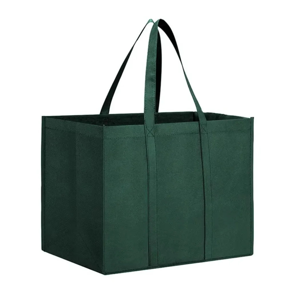 Reusable Grocery Shopping Bags — Large Foldable Non-Woven Tote