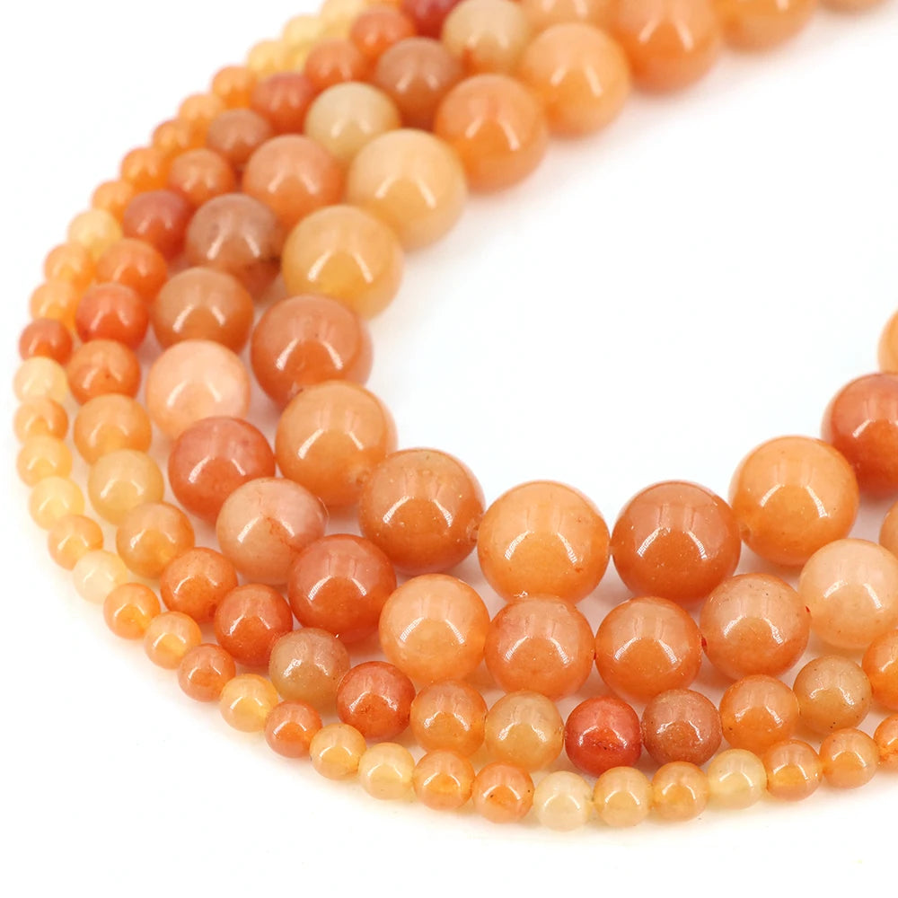 Natural Stone Gemstone Beads — Round Crystal Spacers for Jewelry Making