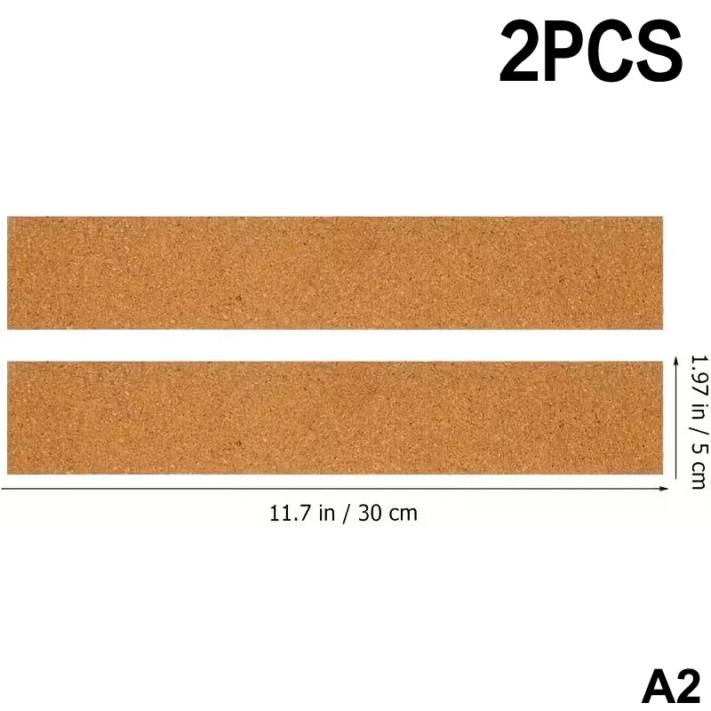 Self-Adhesive Cork Board Strips — Wall Organizer for Photos and Notes