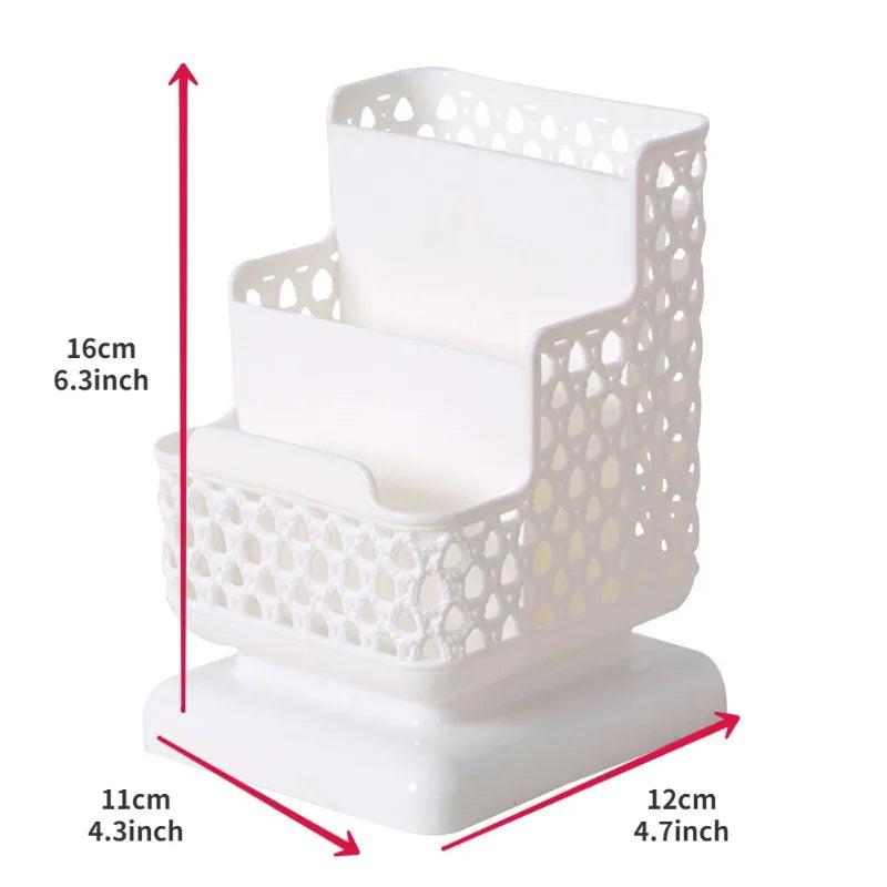 Multi-Compartment Desk Organizer — Stationery and Document Storage Stand