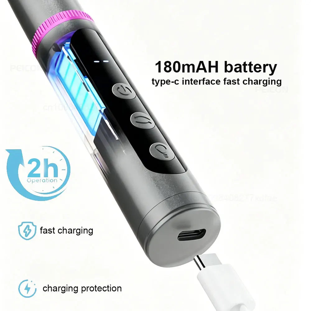 PEICON Electric Nail Drill & UV Lamp — 2-in-1 Cordless Manicure Tool