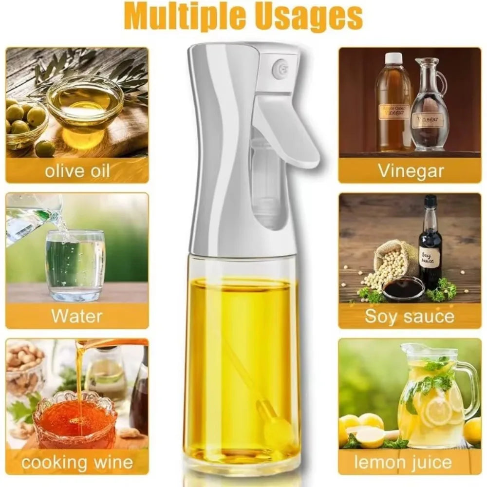 Oil Spray Dispenser Bottle — Reusable Mist Sprayer for Cooking & BBQ
