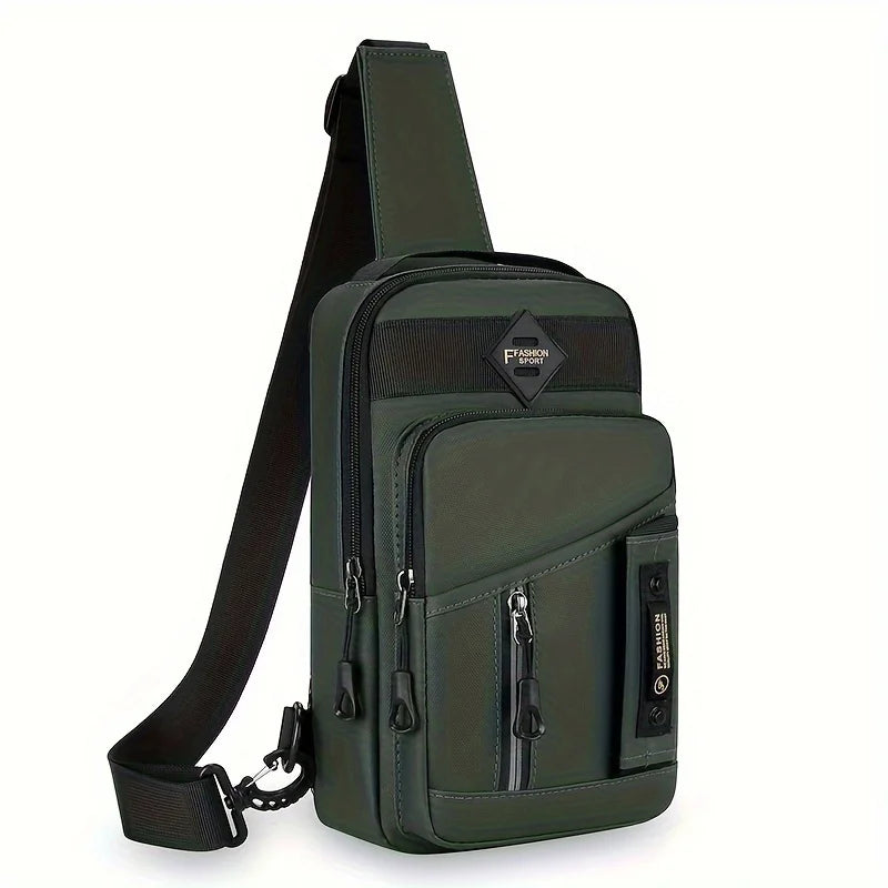 Men's Multifunctional Chest Bag — Crossbody Sling for Travel and Daily Commute