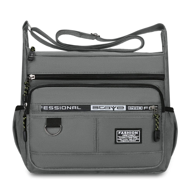Men's Messenger Bag — Waterproof Oxford Crossbody Sling Pack