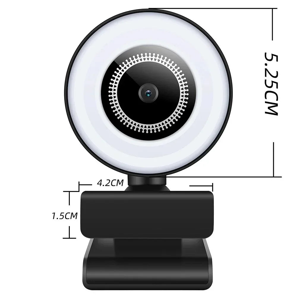 High Definition Autofocus Webcam — Built-in Microphone for Live Streaming