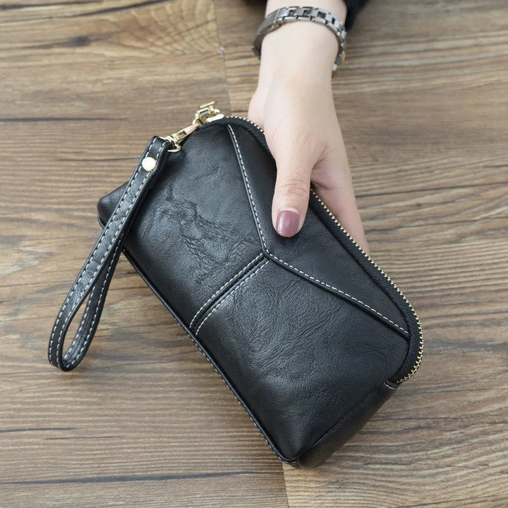 Women's Multifunctional Long Clutch Wallet — Stylish Phone & Card Organizer