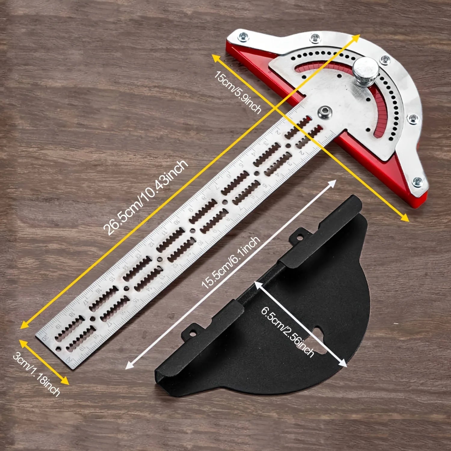 NIUXIANG Precision Woodworking Edge Angle Ruler — Multi-Functional Measuring Tool