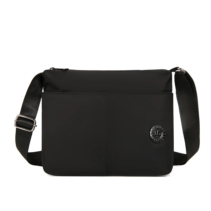 Women's Lightweight Nylon Crossbody Bag — Waterproof Multi-Pocket Shoulder Purse
