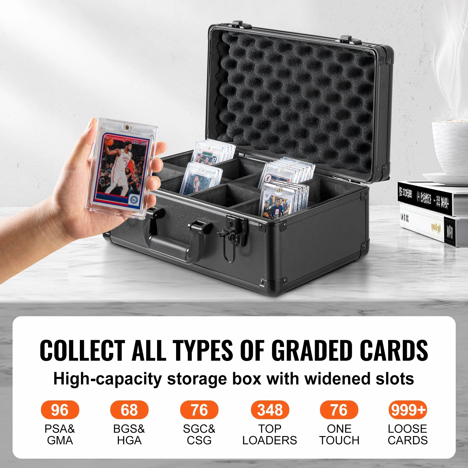 SucceBuy Graded Card Storage Box — Secure Lockable Collector Case