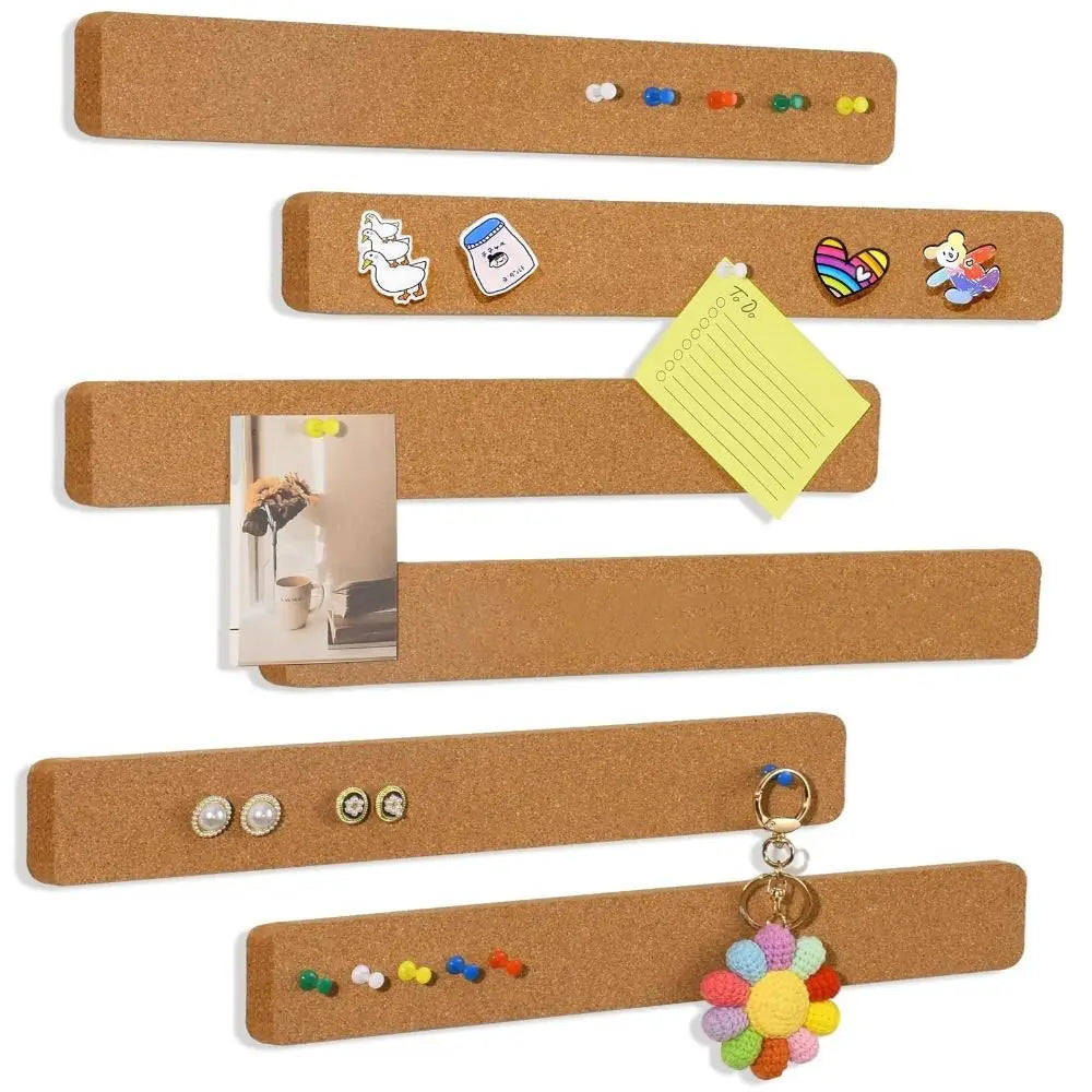Self-Adhesive Cork Board Strips — Removable Bulletin Board for Home and Office
