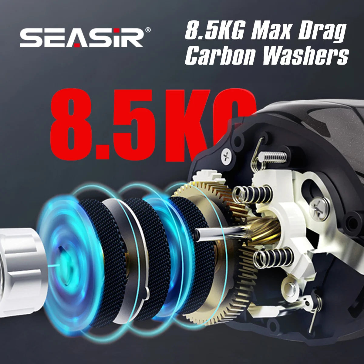 SeaSir DCAST DC Baitcasting Reel — Digital Control Long Cast Fishing Reel