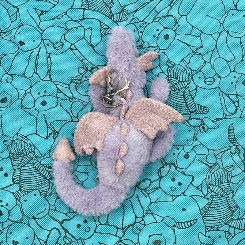 Assorted Plush Keychain Charms — Cute Animal & Food Bag Accessories