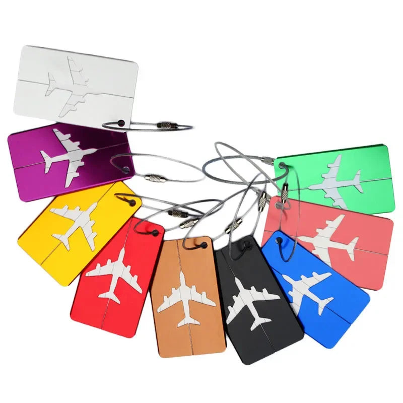 ZUOFILY Aluminum Luggage Tag — Durable Suitcase ID Label with Privacy Cover
