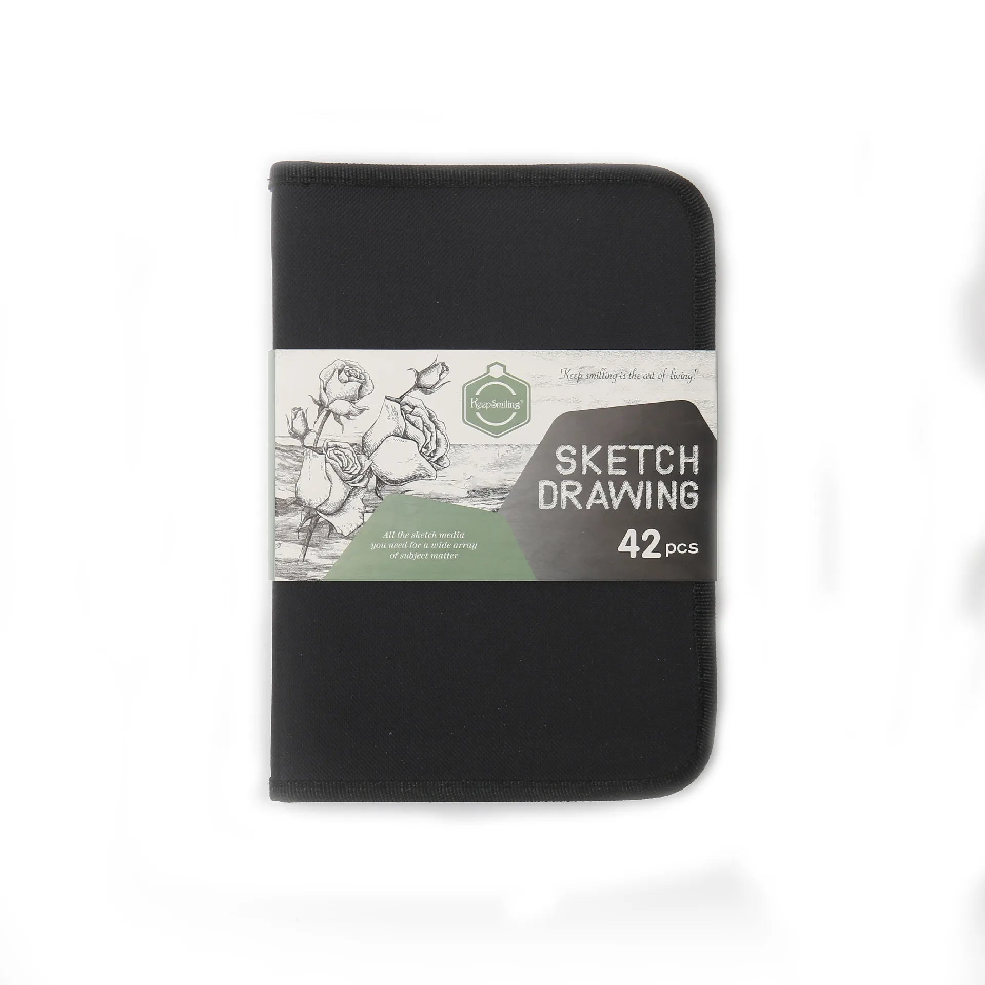 Professional 42-Piece Sketching Set — Complete Art Supplies Kit with Carry Case