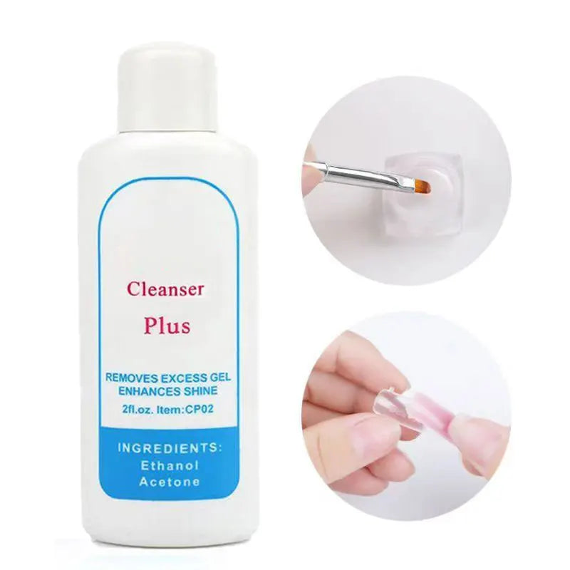 Gel Polish Remover Cleanser — Professional Nail Art Cleaning Liquid, 60ml