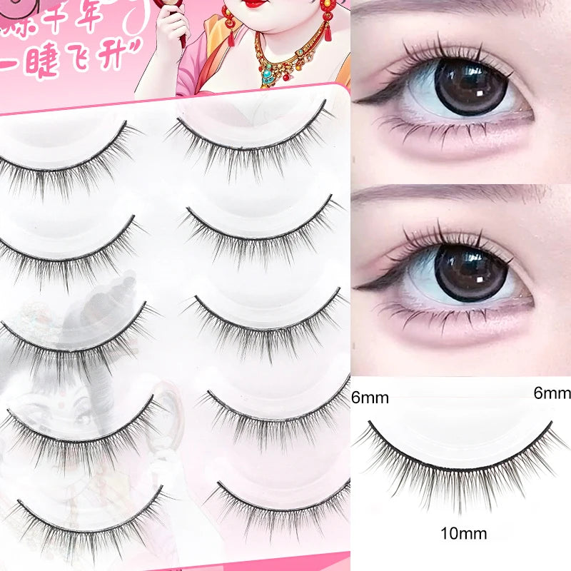BLINKWAVE Natural False Eyelashes — C-Curve Strip Lashes for Daily Wear