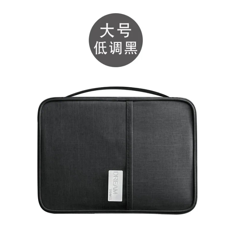 Waterproof Travel Wallet — Multi-Pocket Passport & Document Organizer