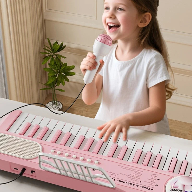 37-Key Electronic Kids Keyboard — Musical Learning Toy with Microphone