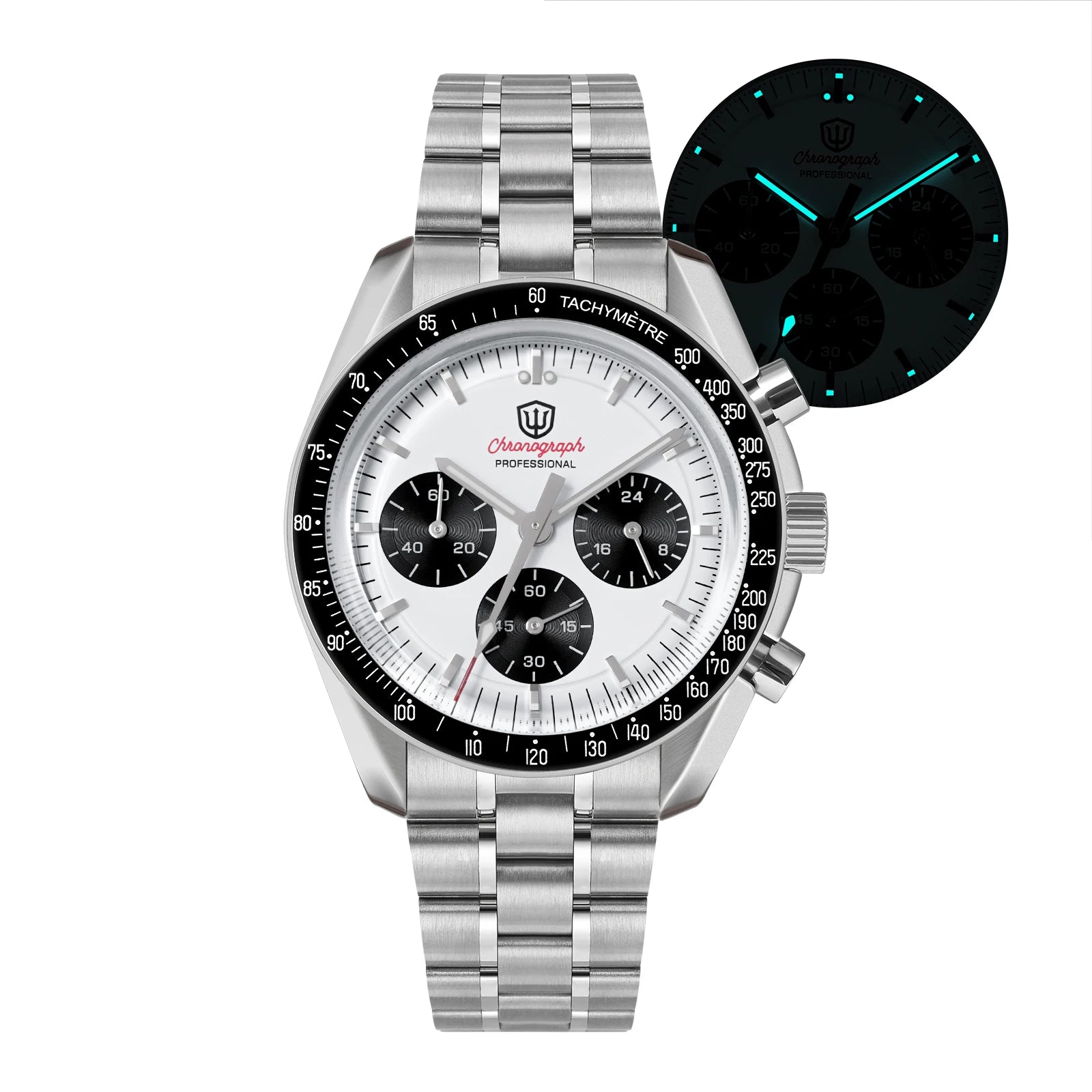 Watchdives WD1863A Chronograph Watch — Sapphire Crystal & Stainless Steel