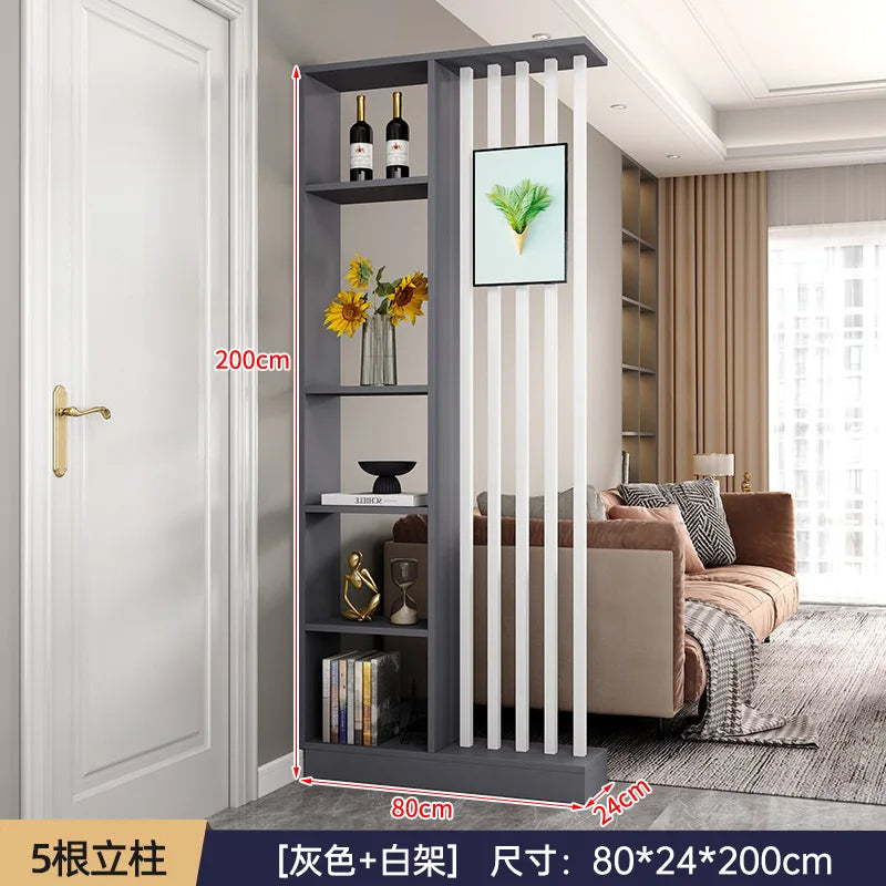 Modern Simple Room Divider — Elegant Wood Entrance Screen & Partition