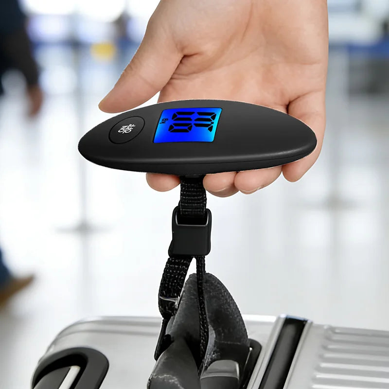 Digital Luggage Scale — High Precision Portable Hanging Scale with Webbing