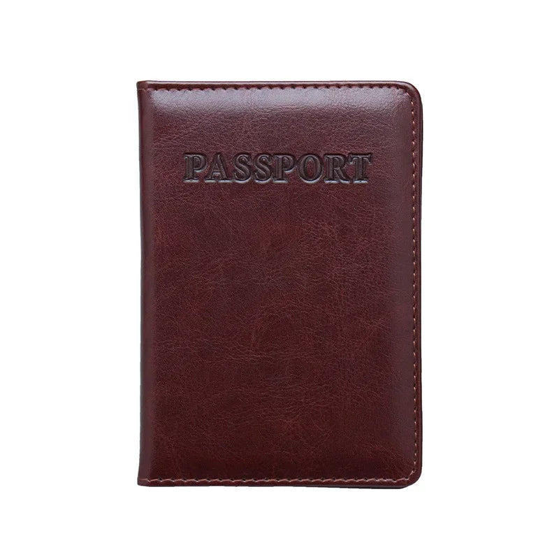 baellerry PU Leather Passport Cover — Travel Wallet with Card Holders