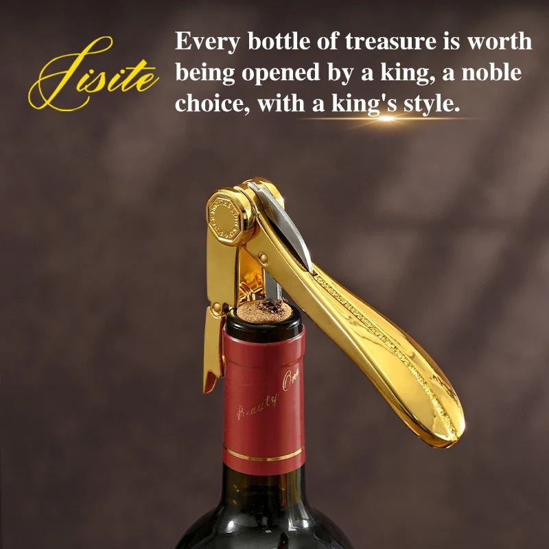 jisite Seahorse Wine Corkscrew — Multi-Functional Stainless Steel Opener