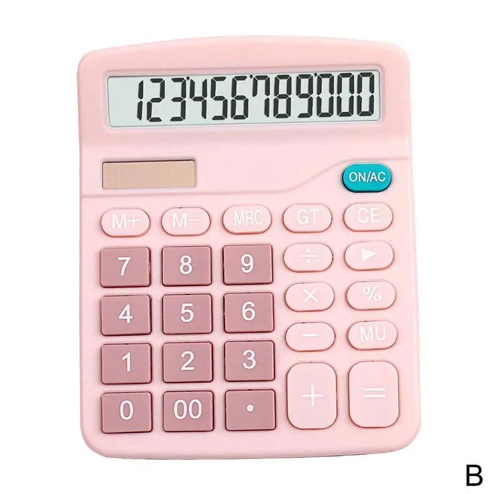 12-Digit Dual Power Calculator — Solar and Battery Office Tool