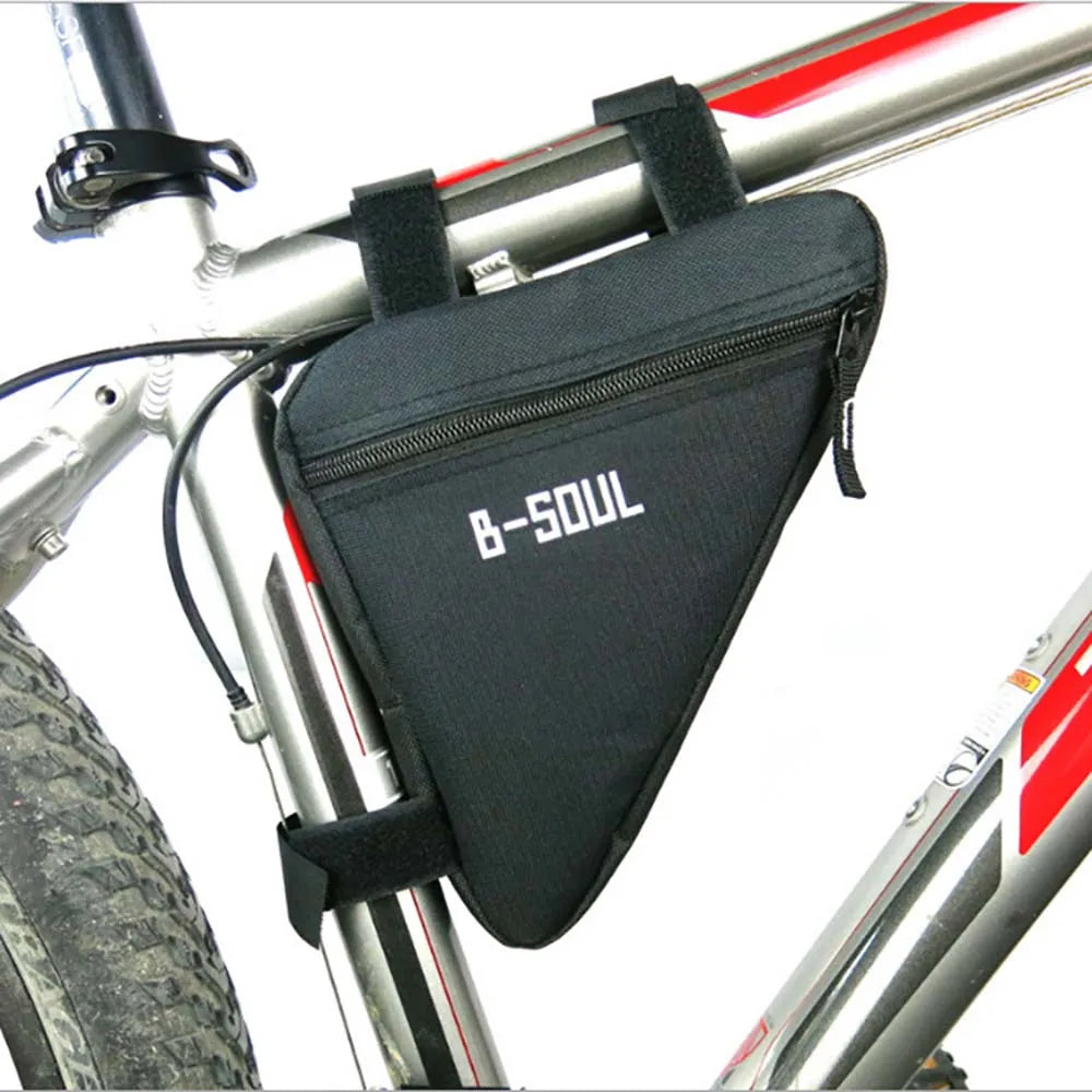 Waterproof Bicycle Frame Bag — Slim Nylon Pouch for Cycling Essentials