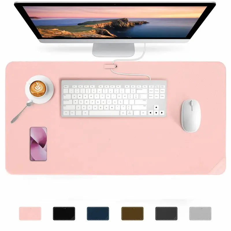 Leather Desk Mat — Large Protective Surface for Keyboard and Mouse