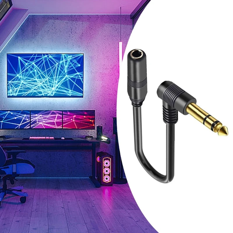 Guitar Extension Cable — 6.35mm TS Male to TRS Female Jack