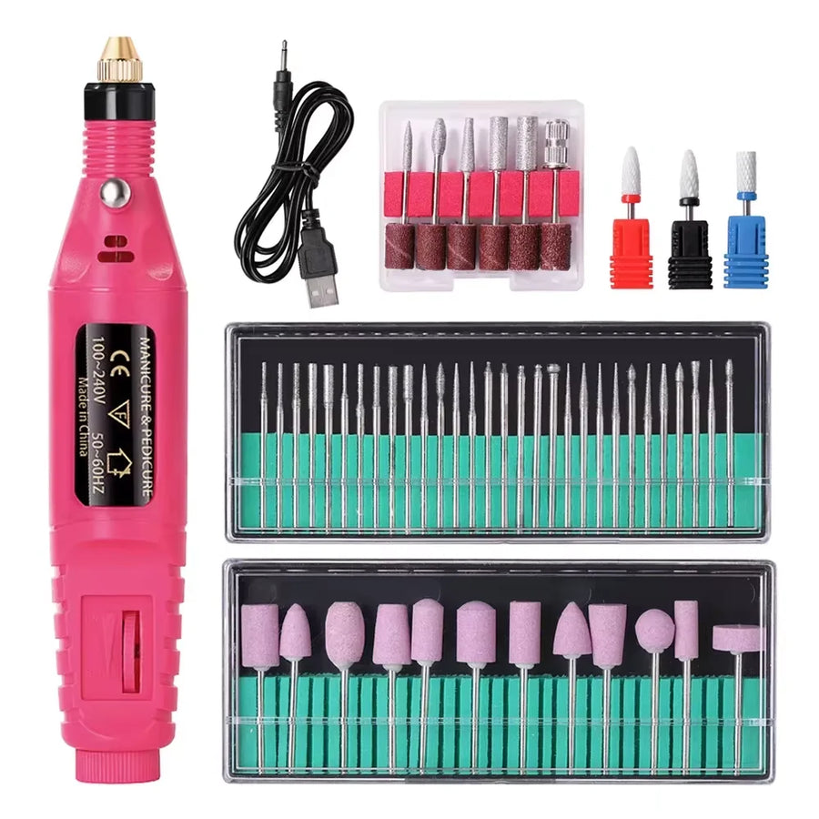 LULAA Electric Nail Drill Machine Set — Professional Manicure & Pedicure Tool