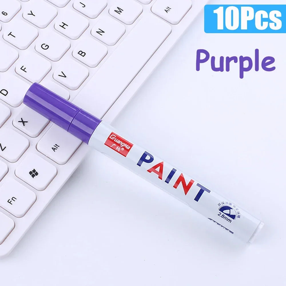 Permanent Paint Marker Pens — Waterproof Quick-Dry Tire & Craft Markers
