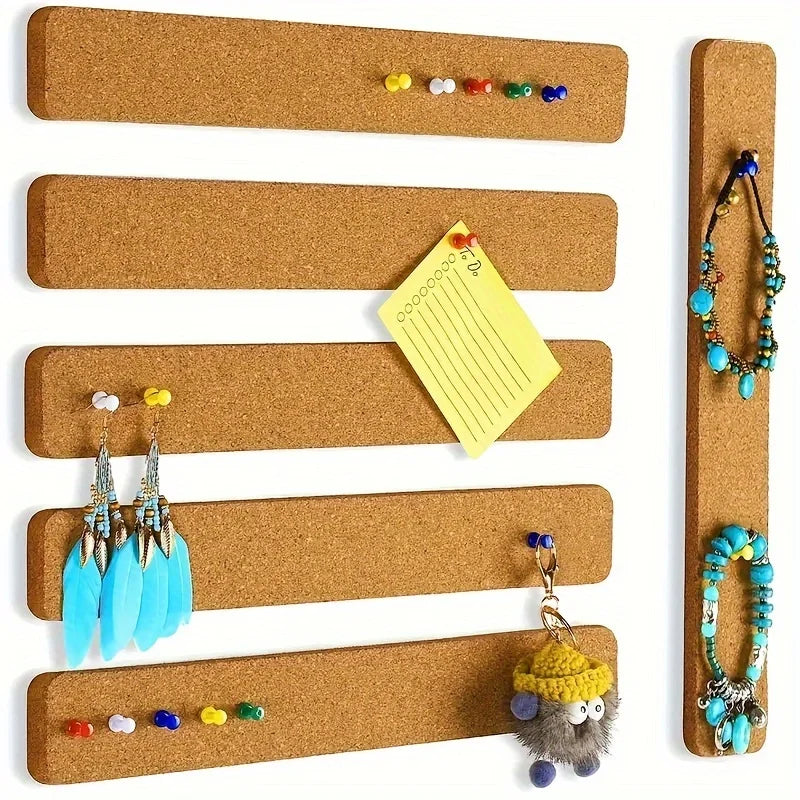 XD-TOPQC Self-Adhesive Cork Board Strips — Versatile Bulletin Board Accents