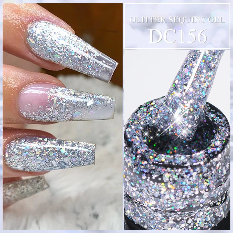 Mtssii Reflective Glitter Gel Nail Polish — Sparkling Holographic Effect