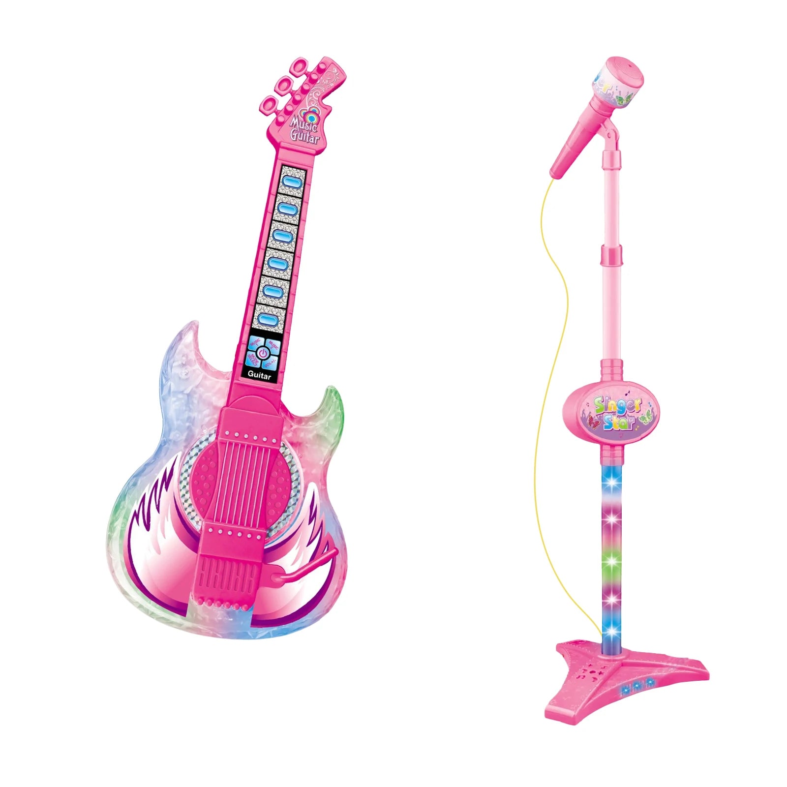 CONUSEA Kids Karaoke Microphone & Guitar Set — Musical Instrument Toy