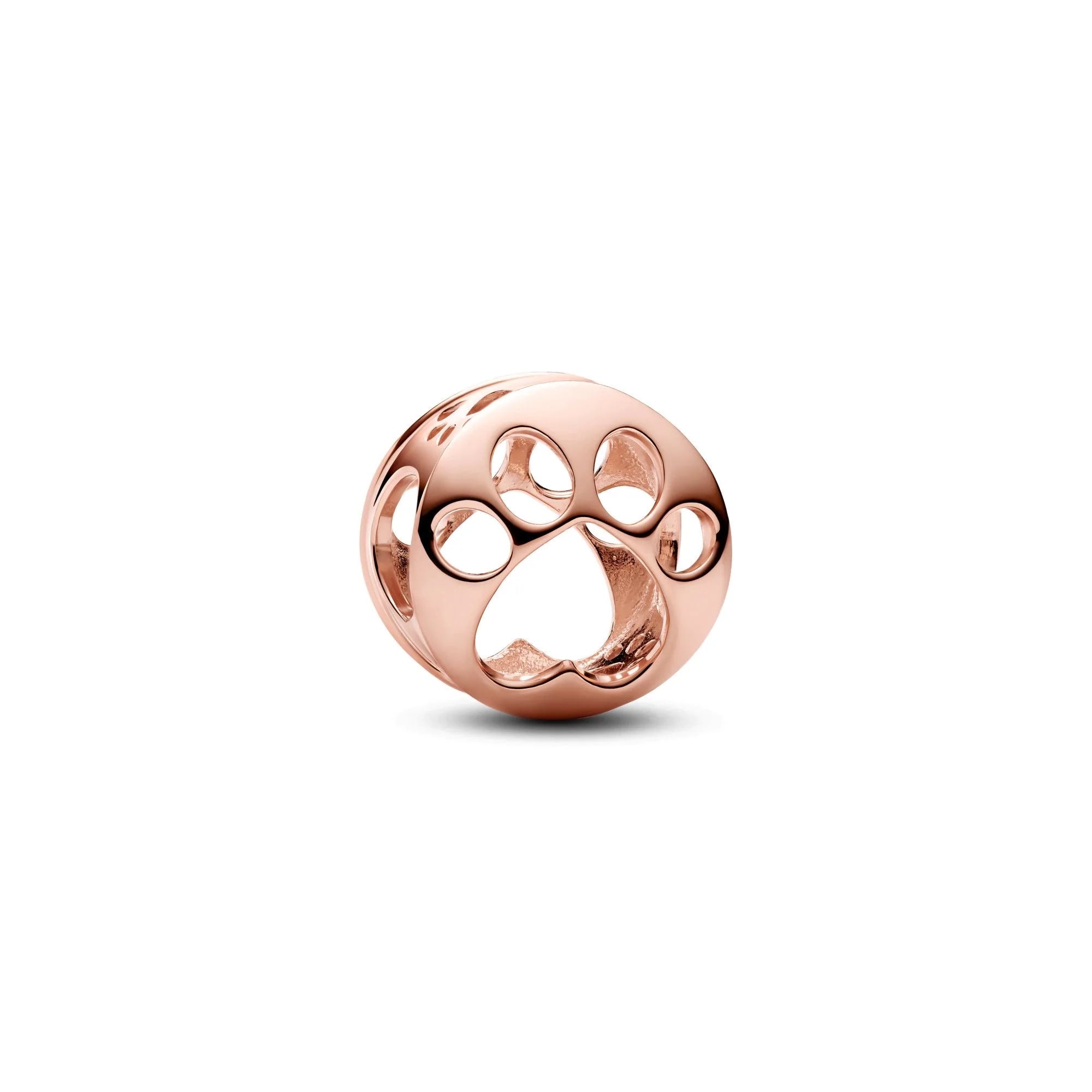 Potdemiel Rose Gold Glass Bead Pendant — 925 Silver Zircon Jewelry Component