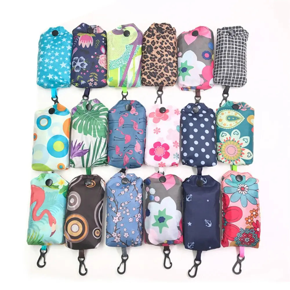 Large Foldable Reusable Shopping Bag — Heavy Duty Washable Grocery Pouch
