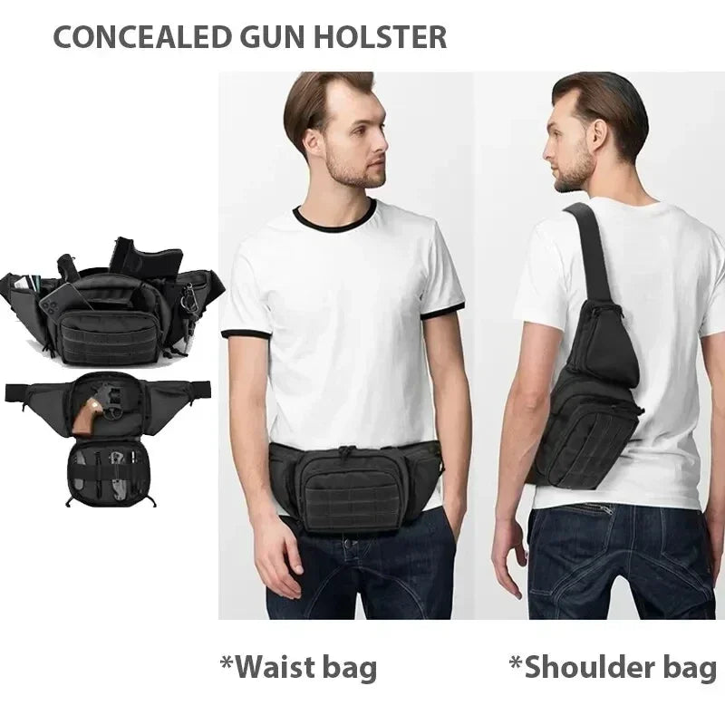 CEXIKA Tactical Multi-Function Waist Pack — Durable Nylon Outdoor Fanny Pack