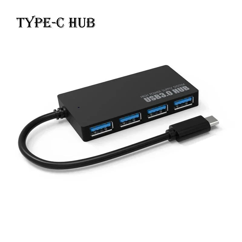 ICANING USB 3.0 4-Port Hub — High Speed Data Expander for Laptop and PC