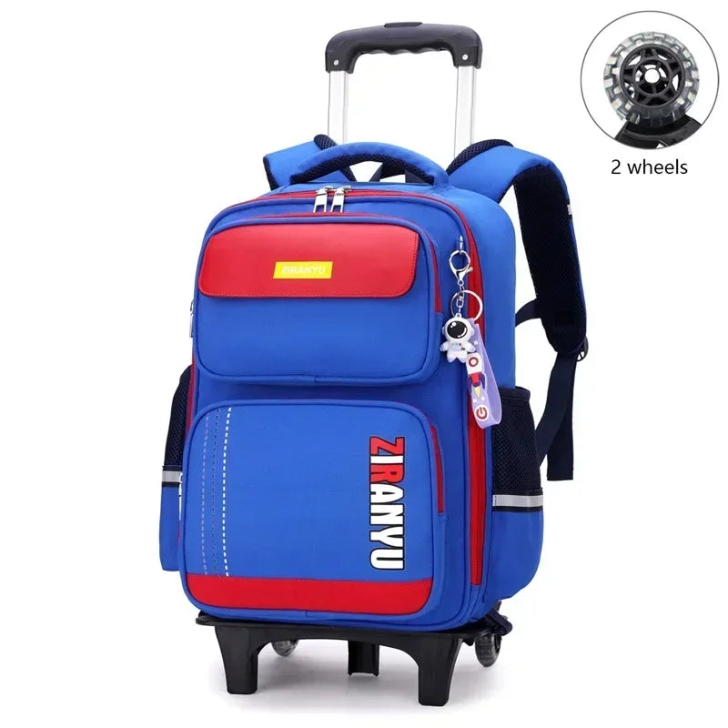 Student Rolling Backpack — Multi-Functional Trolley Bag for Primary School