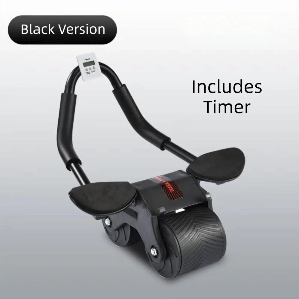 Automatic Rebound Ab Roller Wheel — Core Trainer with Knee Mat