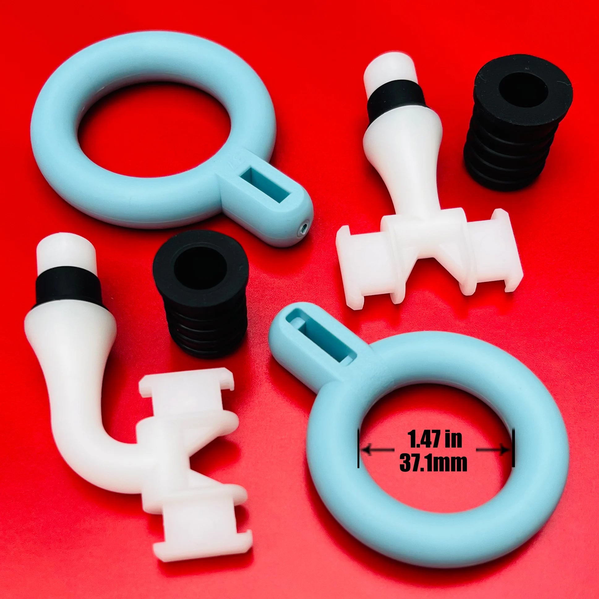 Silicone Massage Gun Head Attachments — Replaceable Muscle Relief Tips