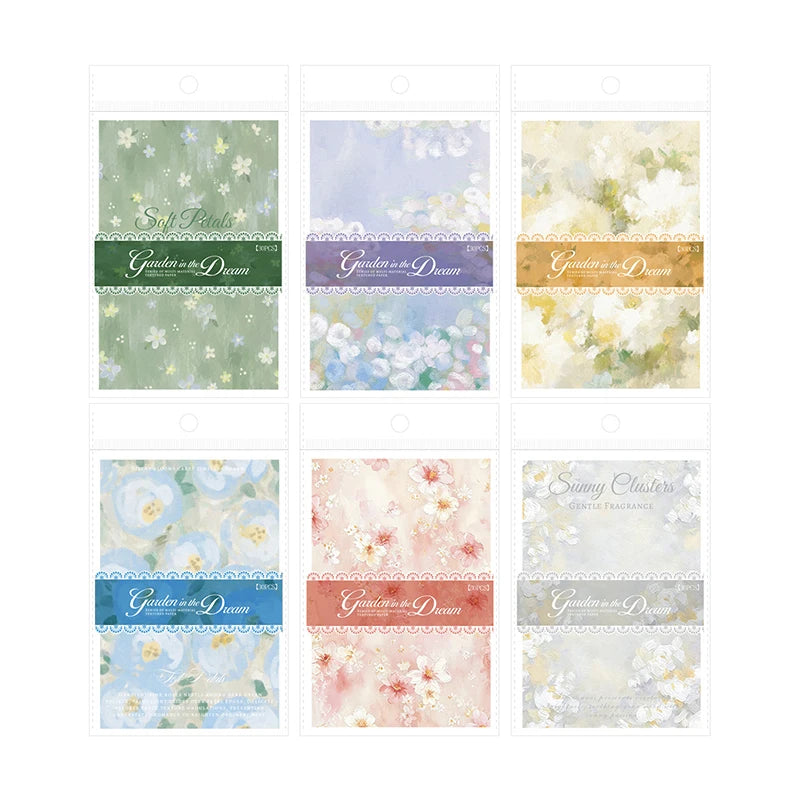 Vintage Garden Dream Writing Paper — 30pcs Retro Scrapbooking Material