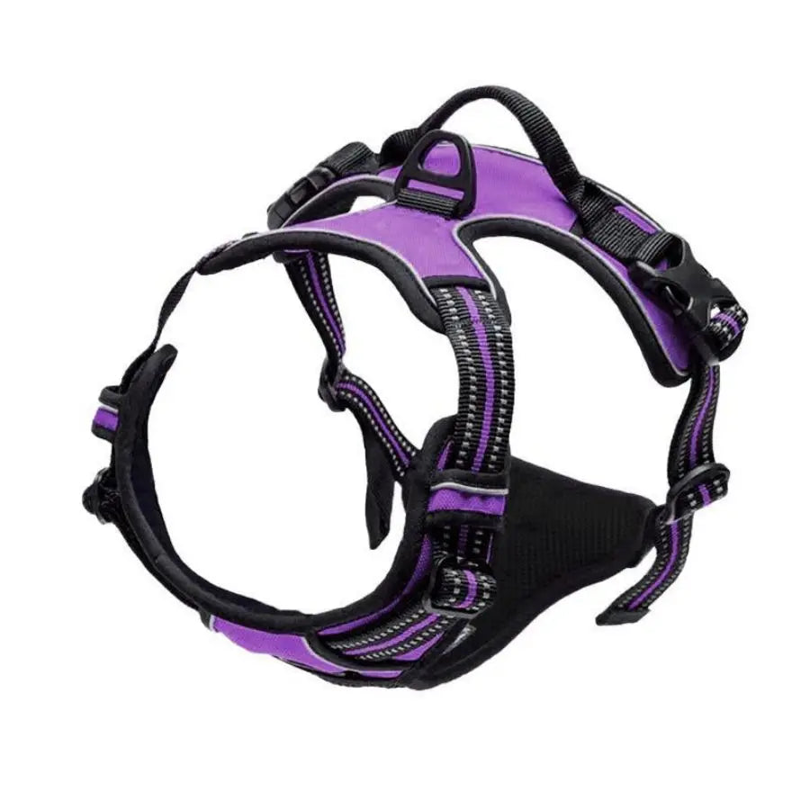 JTPAWS Adjustable No Pull Dog Harness — Reflective Vest with Front Clip