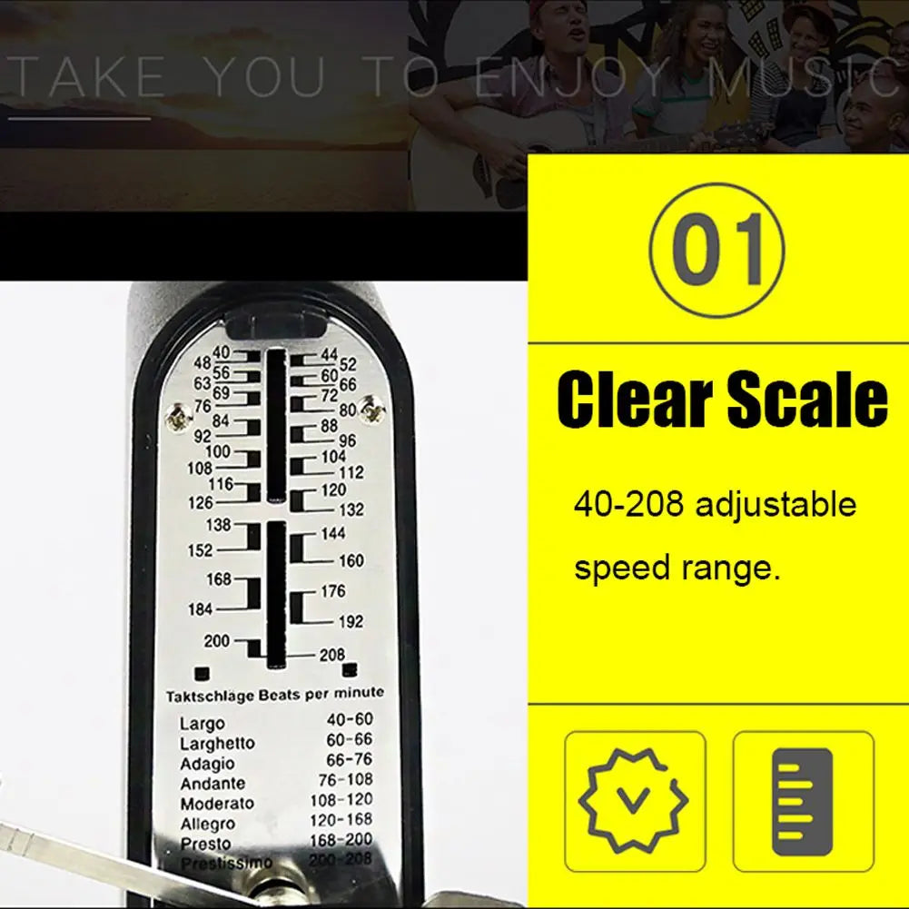 Portable Mechanical Metronome — Pocket-Sized Rhythm Trainer for Musicians