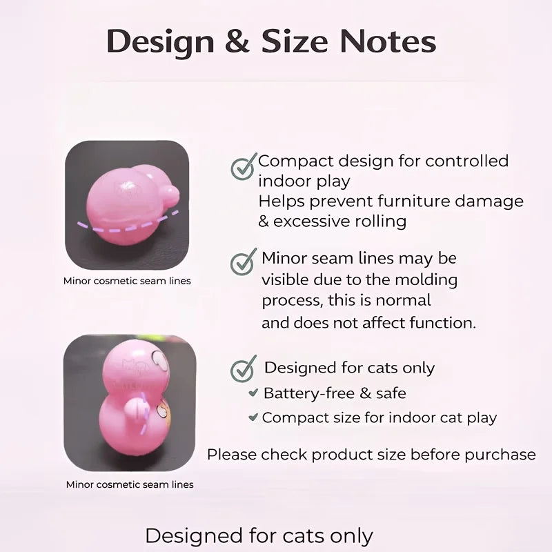 Self-Rolling Cat Toy Set — Interactive Indoor Puzzle Toys for Pets