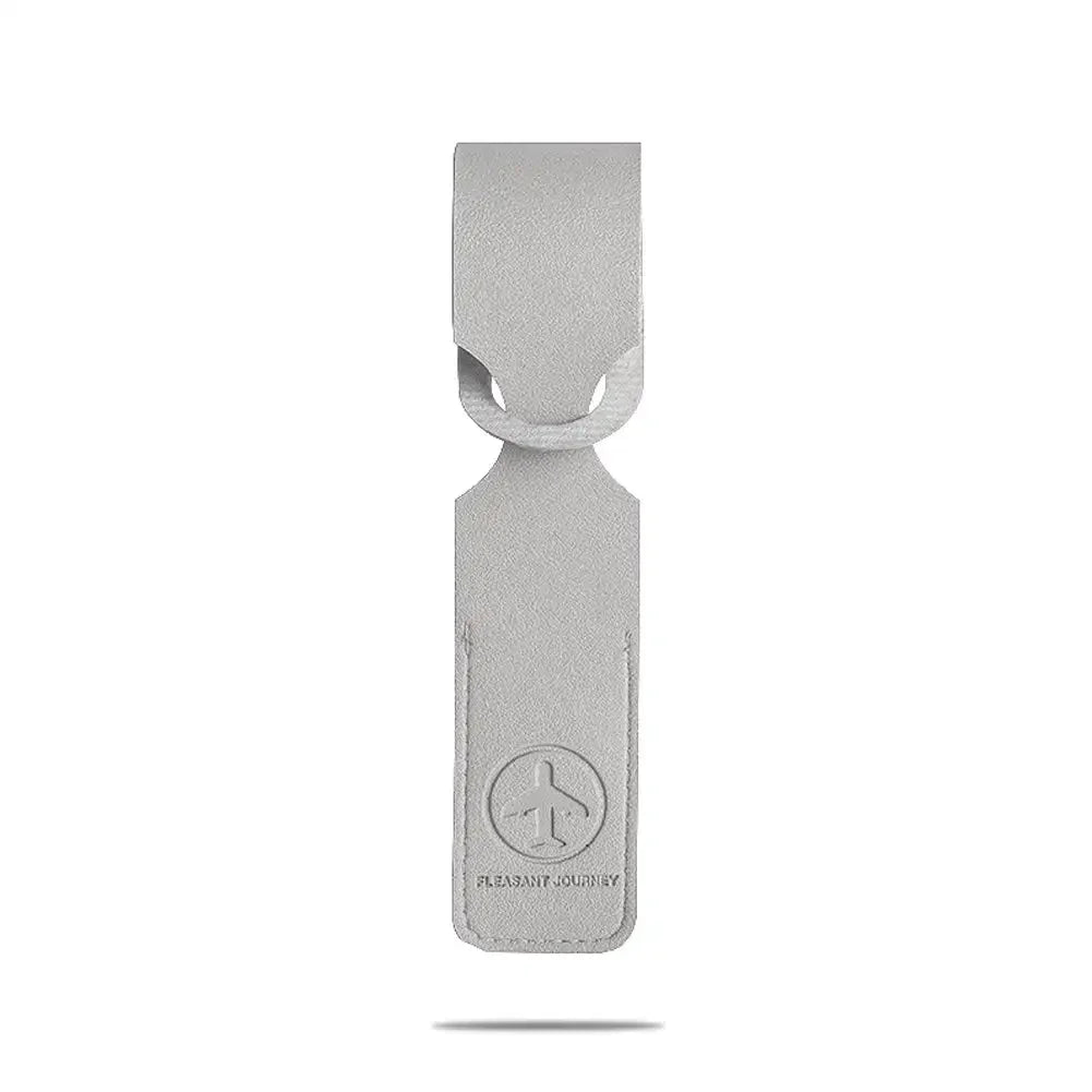 PU Leather Luggage Tag — Stylish Suitcase Identifier with ID Holder